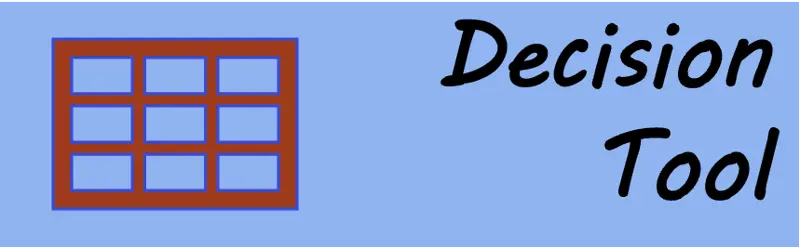 Decision Tool Menu Button